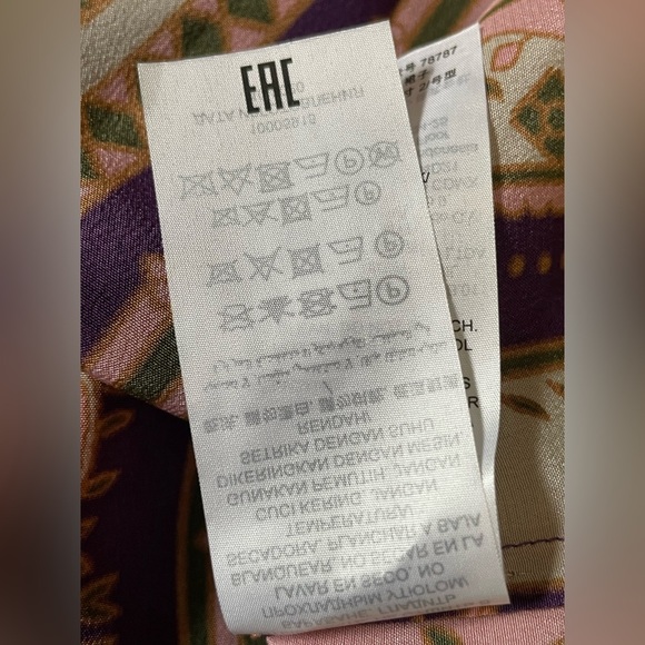 NWT Tory Burch silk burnout pleated skirt - Picture 9 of 10